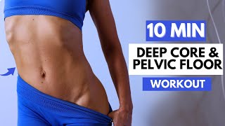 How to Get Flat Tummy amp 11 Line Abs  10 Min Deep Core amp Pelvic Floor Workout  Ankle Weights [upl. by Mudenihc]