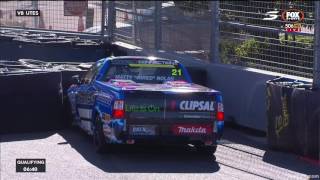 Nolan Crashes In Qual  V8 Utes  Townsville 2016 [upl. by Uria]