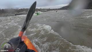 Kayaking Little Falls  Potomac River  496 ft  Low Tide  Party Braaap [upl. by Kono]