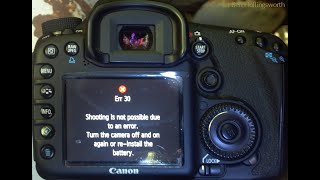 Err30 Canon battery giving me trouble Any solutions error Needhelp SOS Shooting 🚫 NotPossible [upl. by Oigolue339]