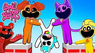 GANG BEASTS INSANO com TODOS os ANIMAIS SMILING CRITTERS  Estevão Milla e Milly soporcausa [upl. by Auqenat306]