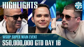 HIGHLIGHTS  WSOP Super Main Event Day 1B with 50M GTD  WSOP Paradise 2024 [upl. by Eyahsal]