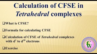 Trick for Crystal field theory CFT of Octahedral amp Tetrahedral complexes  Coordination Compounds [upl. by Eelytsirk]