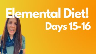 Day 15 amp 16 Elemental Diet [upl. by Ajnotal254]