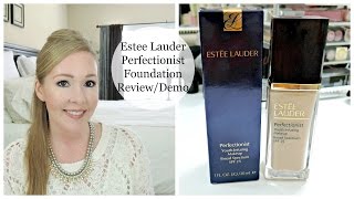 Estee Lauder Perfectionist Foundation  REVIEWDEMO [upl. by Nylleoj547]