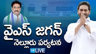 LIVE  YS Jagan Mohan Reddy Nellore Tour  Pinnelli Ramakrishna Reddy SakshiTVLIVE [upl. by Ttirb633]