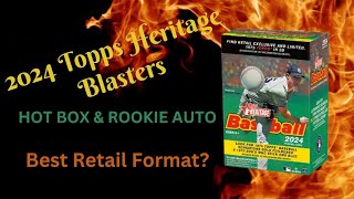 2024 Topps Heritage Blasters  Hot Box amp Auto  Best Retail Format [upl. by Darach]