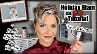 Holiday Glam Makeup Tutorial  Ravie Beauty Effortless Lips TryOn [upl. by Sherourd370]