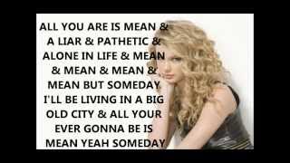 Mean Taylor Swift Lyrics [upl. by Gove74]