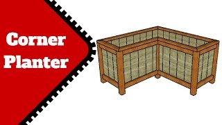 Corner Planter Box Plans [upl. by Mohandas]