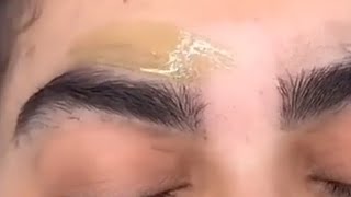 Eyebrows WAXING in just 1 MINUTE 🌸 [upl. by Coffin]