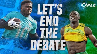 Usain Bolt vs Tyreek Hill Who Is Faster  Putting An End To The Debate [upl. by Swords]