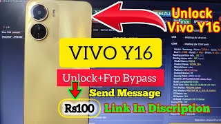 Vivo Y16 Unlock  Frp Remove Unlock Tool  Vivo y16 Frp Bypass Unlocktoolnet [upl. by Herwick]