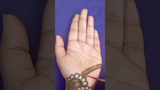 Simple mehendi design💝 shortvideo viralvideo viralshorts henna trending [upl. by Wendelina280]