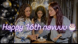 HOW WE CELEBRATED Navya’s SWEET 16🤍 NAVYA ‘s Reaction 😱 RASHIKA SACHDEVA VLOGS [upl. by Aiekahs]