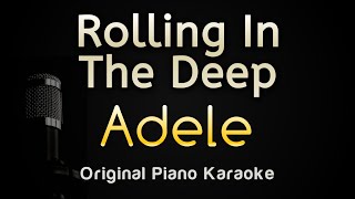 Rolling in The Deep  Adele Karaoke Songs With Lyrics  Original Key [upl. by Milon]