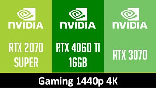 RTX 2070 SUPER vs RTX 4060 TI 16GB vs RTX 3070 [upl. by Eldwin840]