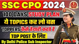 SSC CPO 2024 Strategy  Best Books for SSC CPO  100 Days Study Plan for SSC CPO 2024 by DPSI [upl. by Sisile]