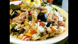 سلاطة روز تونسية Salade de riz Tunisienne [upl. by Ettenel601]