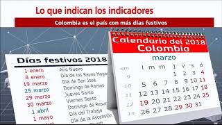 Indicadores Colombia es el país con más días festivos [upl. by Theressa534]