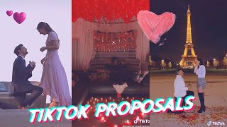 TIKTOK PROPOSALS  Best Tik Tok Couples Proposal Compilation  Will You Marry Me 😍💑 [upl. by Yelrac576]