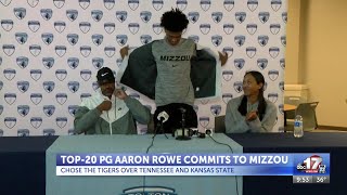 Mizzou lands commitment from Top20 point guard Aaron Rowe [upl. by Gnilyarg]