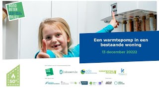 Een warmtepomp in je bestaande woning  Ecobouwers webinar [upl. by Ethbin]