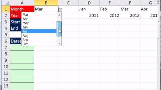 Excel Magic Trick 848 Create List of Dates For Month With Formula [upl. by Aetnuahs]