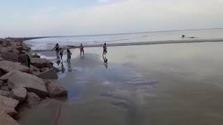 14032020  Tsunami meteorológico na praia do Cassino  Meteotsunami tidal waves in Brazil  METSUL [upl. by Einalam]