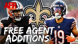 Saints Add FREE AGENT QB WR  Will Signings Impact Draft Strategy For New Orleans [upl. by Haida164]