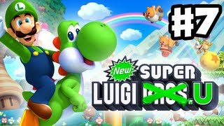 New Super Luigi U  Gameplay Walkthrough Part 7  Meringue Clouds Nintendo Wii U DLC [upl. by Copeland]