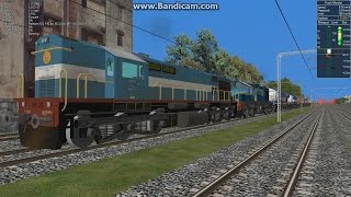 Diesel locomotive parade of 10 Locomotives  MSTS Open Rails [upl. by Bohlen560]