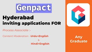 Genpact Hiring Content Moderation Roles [upl. by Ahsemit977]