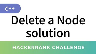 Delete a Node in Linked List HackerRank Data Structures Solutions in CC [upl. by Leelahk593]