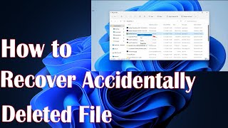 How to Recover Accidentally Deleted File in Windows 11 [upl. by Ibby637]