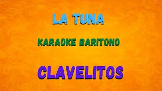 Karaoke Clavelitos  La Tuna  Tonos Bajos y Barítonos [upl. by Caasi]