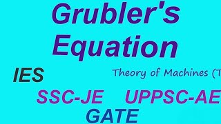 Grublers Equation [upl. by Lyon]