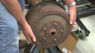 How to Remove Jeep and Other Tapered Axle Shaft Hubs and Brake Drums With an OTC 6574 Puller Kit [upl. by Budding]