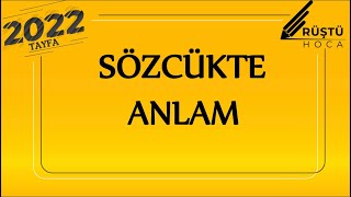 69Sözcükte Anlam FULL  RÜŞTÜ HOCA [upl. by Hoeg613]