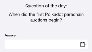 When did the first Polkadot parachain auctions begin  13 Nov Time Farm [upl. by Lutero364]