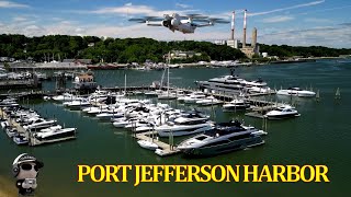 Port Jefferson Harbor Long Island Sound Mini 3 Pro 61224 [upl. by Olenolin303]