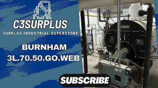 70 HP Burnham 15 PSI Low Pressure Steam Boiler Model 3L7050GOWEB [upl. by Genvieve]