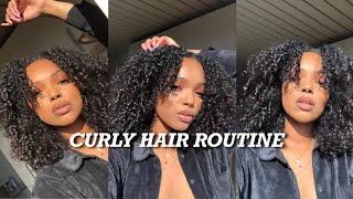 MY CURLY HAIR ROUTINE  Naomi Nyara [upl. by Salene871]