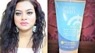 Oriflame Pure Skin 2in1 Face Wash and Scrub Review [upl. by Reg713]