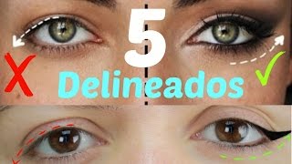 Tips de delineado DE OJOS PARA párpado caído o encapotados paso a paso [upl. by Ociredef]