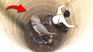 इस कुएं में ऐसा खतरनाक मंजर पहली बार देखा गया फिर कैसे क्या हुआ। 😱 Dangerous Rescue operation [upl. by Cowles]