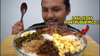 Beras dah mahal sekarang jadi makan ni je mukbang malaysia BUBUR BERLAUK [upl. by Dusty662]