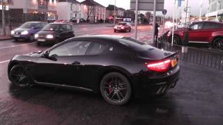 2012 Maserati GranTurismo MC Stradale Idling  Driving on the Road [upl. by Aizahs489]