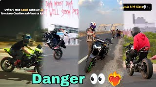 All boys ❤️‍🔥heavy stunt rider 👹 zx10r duke 390 z900 all instagram videos part  2 [upl. by Eelyam59]