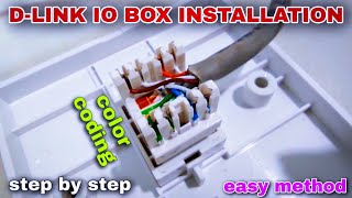 d link io box punching tutorial  keystone installation  io color coding  Bala Computer Services [upl. by Bikales582]